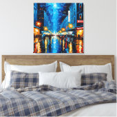 Toile Lumières de la ville, nuits pluvieuses (Insitu(Chambre))