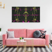 Toile Lumières Roses (Insitu(Salon))