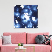 Toile Luminosité de la lune | Phases de la lune dans les (Insitu(Salon))