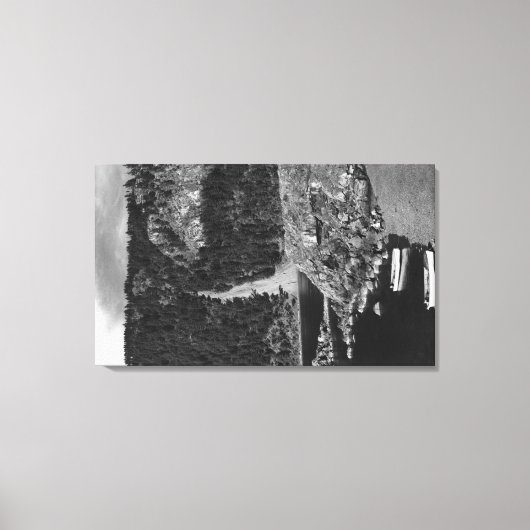 Toile Lummi Island, WA - Lummi Rocks Vue avec ligne (Recto)