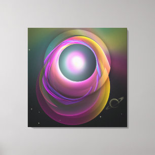 Toile Lunar Eclipse, Imaginaire porte-monnaie abstrait