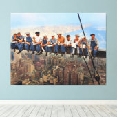 Toile Lunch Atop A Skyscraper 1932 NYC Remastered Color (Insitu (Plancher de Bois))