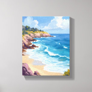 Toile Lundi à Malibu Falaises de la plage CA Voyage