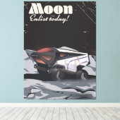 Toile Lune - Affiche de science-fiction "Inscrivez-vous (Insitu (Plancher de Bois))