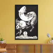 Toile Lune céleste ciel Univers Dieu Nuit Illustration (Insitu(Salon))