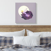 Toile Lune contemplant la fleur violette Fée Ciel du soi (Insitu(Chambre))
