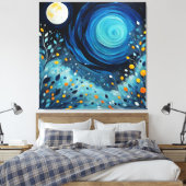 Toile Lune Dans Le Jardin 804 (Insitu(Chambre))