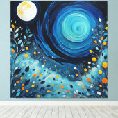 Toile Lune Dans Le Jardin 804 (Insitu (Plancher de Bois))