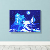 Toile Lune de Mermaid (Insitu (Plancher de Bois))