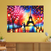 Toile Lune de miel à Paris (Tour Eiffel) No 1 (Insitu(Salon))