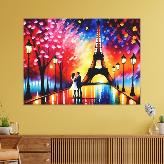 Toile Lune de miel à Paris (Tour Eiffel) No 1 (Insitu(Salon))