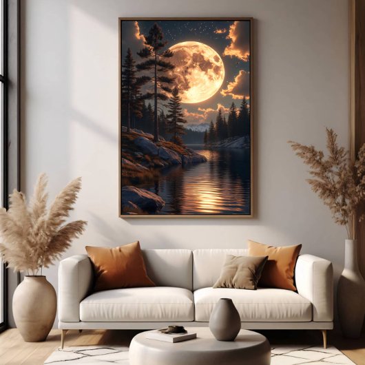 Toile Lune de miel au crépuscule