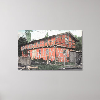 Toile L'une des plus vieilles maisons de la vallée