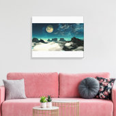 Toile Lune et paysage (Insitu(Salon))