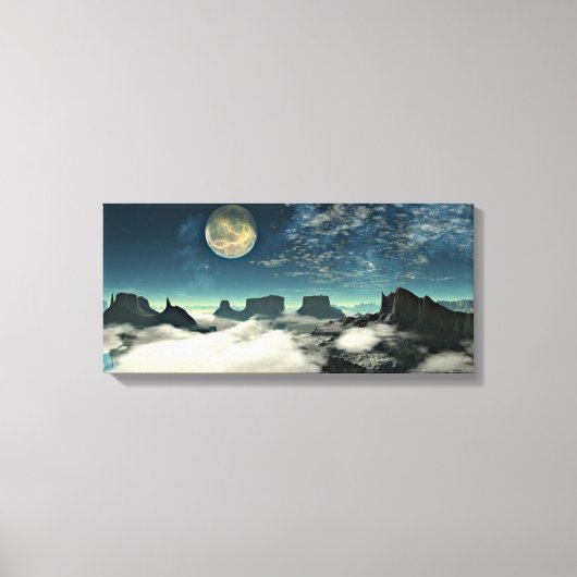 Toile Lune et paysage (Recto)