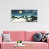 Toile Lune et paysage (Insitu(Salon))
