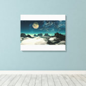 Toile Lune et paysage (Insitu (Plancher de Bois))