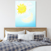 Toile Lune et soleil (Insitu(Chambre))
