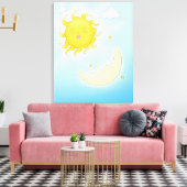 Toile Lune et soleil (Insitu(Salon))