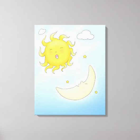 Toile Lune et soleil (Recto)