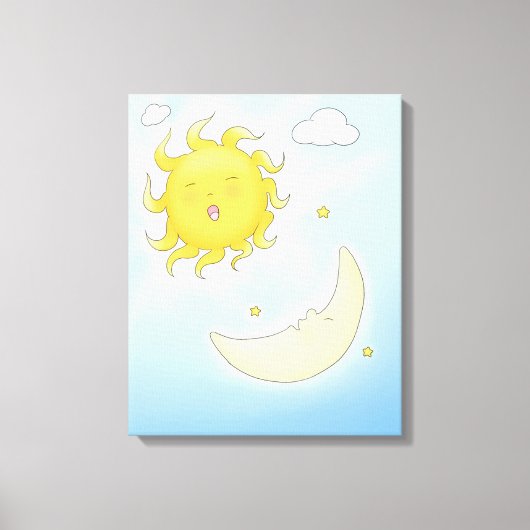 Toile Lune et soleil (Recto)