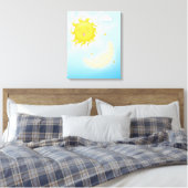 Toile Lune et soleil (Insitu(Chambre))