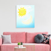 Toile Lune et soleil (Insitu(Salon))