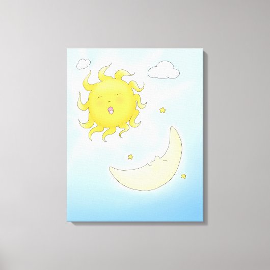 Toile Lune et soleil (Recto)