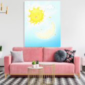 Toile Lune et soleil (Insitu(Salon))