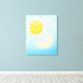 Toile Lune et soleil (Insitu (Plancher de Bois))