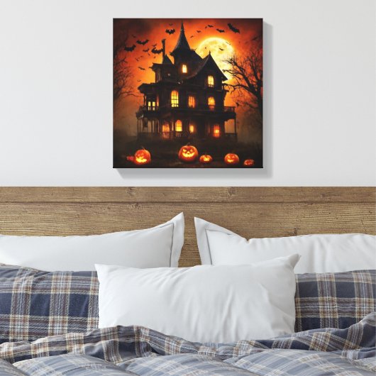 Toile Lune Halloween Haunts (Insitu(Chambre))