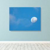 Toile Lune matinale | Zambie, Afrique (Insitu (Plancher de Bois))