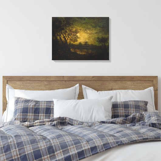 Toile Lune (par Ralph Albert Blakelock) (Insitu(Chambre))