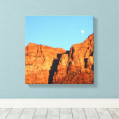 Toile Lune, Red Rocks au Sunset Fine Art Sud-ouest (Insitu (Plancher de Bois))