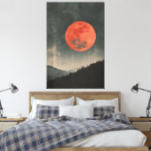 Toile Lune rouge (Insitu(Chambre))