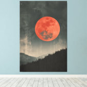 Toile Lune rouge (Insitu (Plancher de Bois))