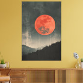 Toile Lune rouge (Insitu(Salon))