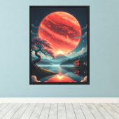 Toile Lune Sakura (Insitu (Plancher de Bois))