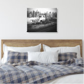 Toile Lune sur rouille par djoneill (Insitu(Chambre))
