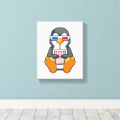 Toile Lunettes de cinéma Penguin Coupe de boisson (Insitu (Plancher de Bois))