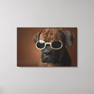 Toile Lunettes de soleil de port de chien