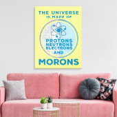 Toile L'Univers est fait de crétins (Insitu(Salon))