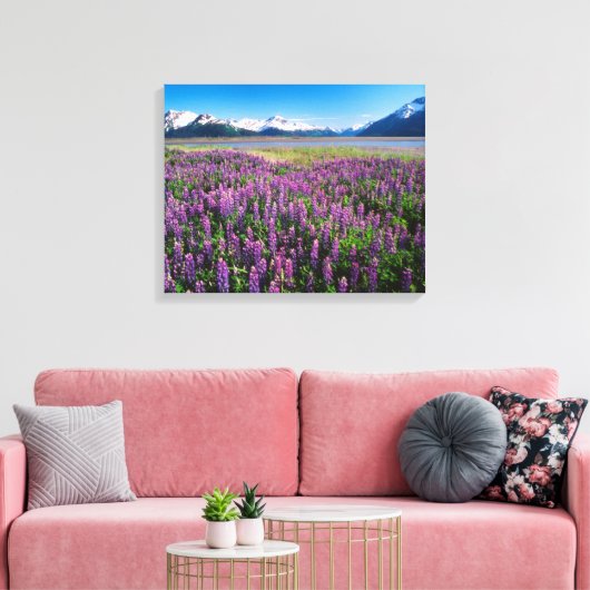 Toile Lupines en fleur | Kenai Mountains, Alaska (Insitu(Salon))
