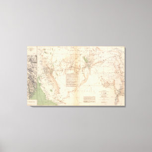 Toile L'Utah Terr et département de mil