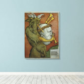 Toile Luther comme les Bagpipes du diable, c.1535 (Insitu (Plancher de Bois))