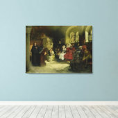 Toile Luther prêche en utilisant sa traduction biblique (Insitu (Plancher de Bois))