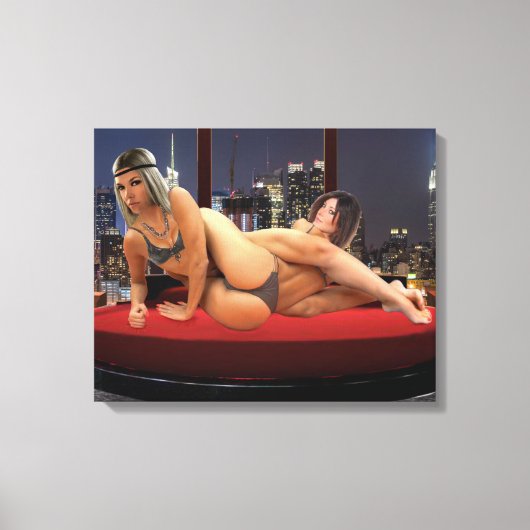 Toile Lutte au penthouse sexy (Recto)