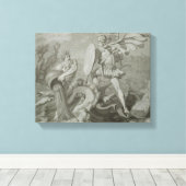 Toile Lutte d'Achille avec la rivière Scamander (Insitu (Plancher de Bois))