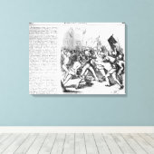 Toile Lutte entre les Républicains et le Parlement (Insitu (Plancher de Bois))