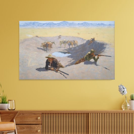 Toile Lutter pour le trou d'eau (Insitu(Salon))